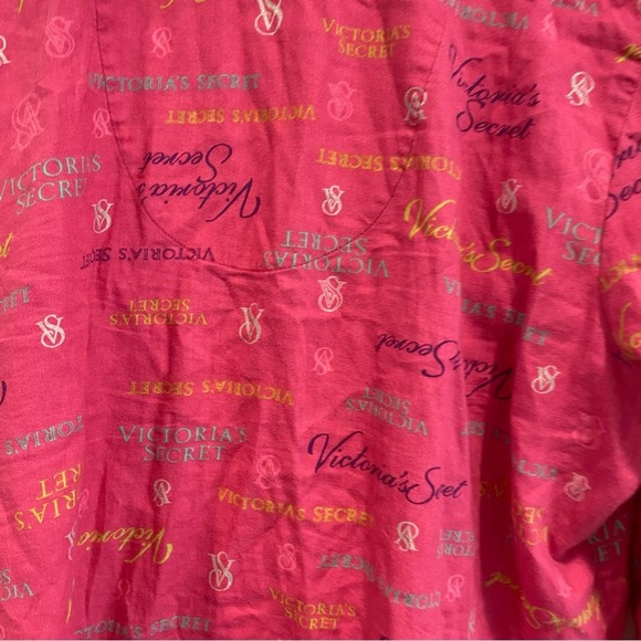 Victoria’s Secret Pink Patterned Button Down Pajama Top L - Picture 5 of 5